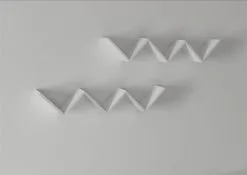 2 Hyllyn Setti Kalune Design Zig Zag 2, Valkoinen