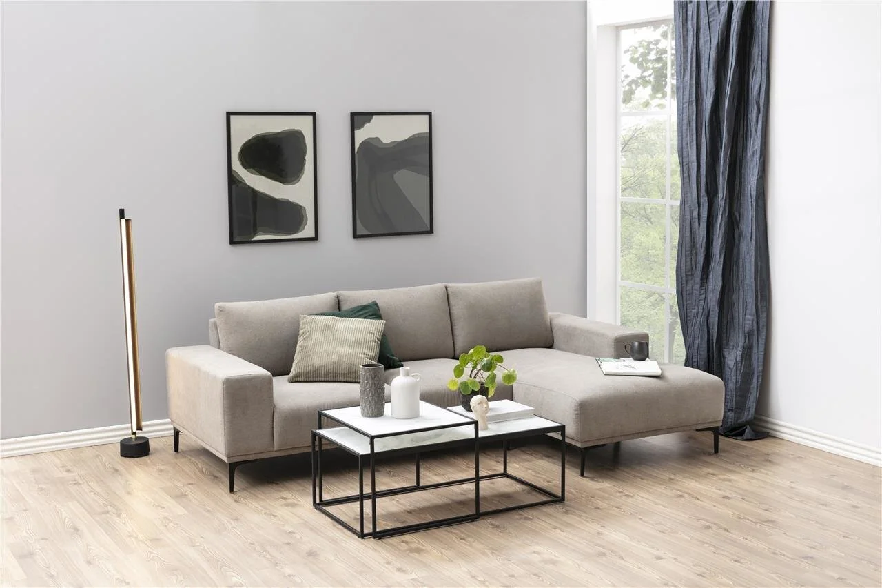 2 Sohvapöydän Sarja Bolton, Valkoinen/musta 3 2 Sohvapöydän Sarja Bolton, Valkoinen/musta - Image 3