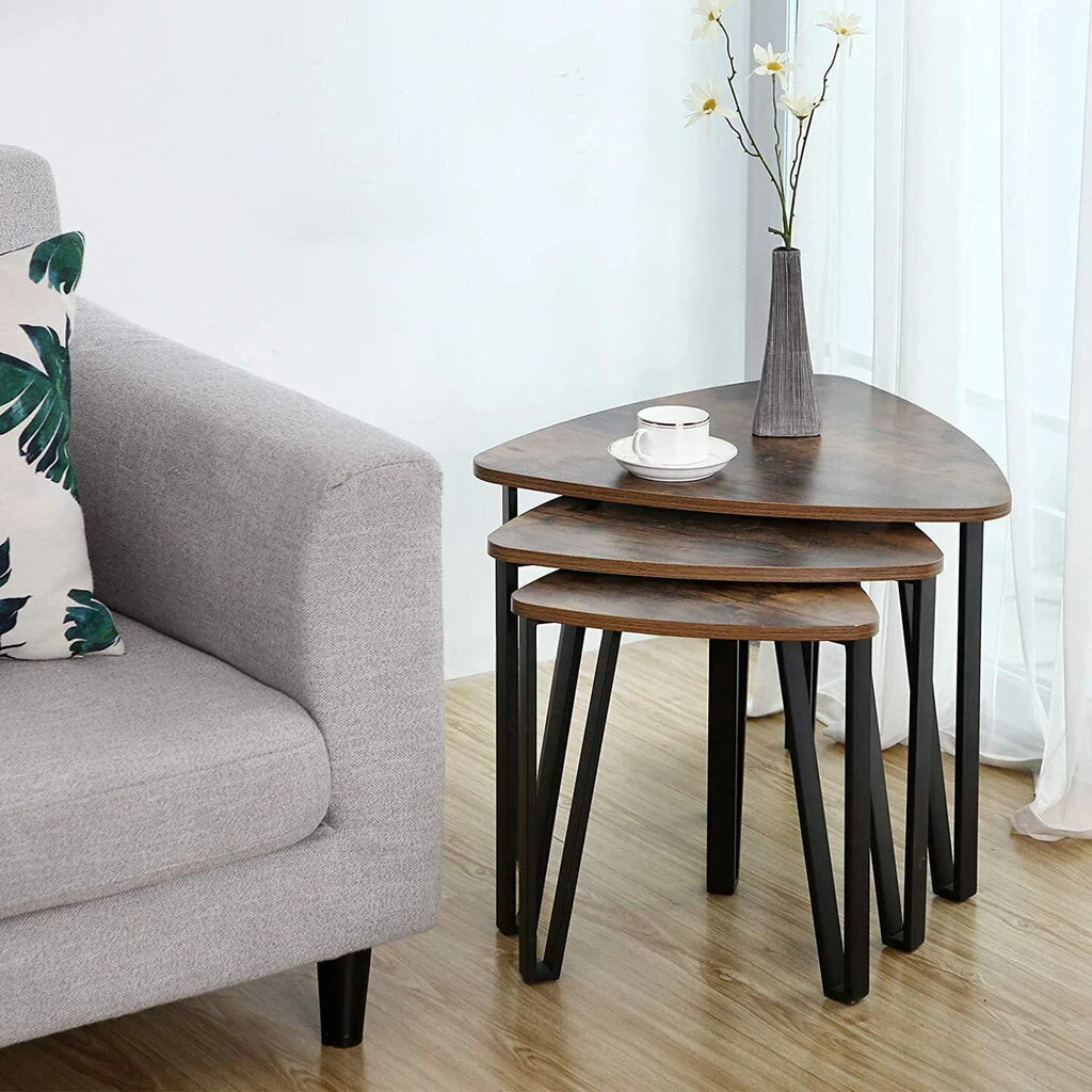 3:n Sohvapöydän Sarja LNT13X, Ruskea/musta 3 3:n Sohvapöydän Sarja LNT13X, Ruskea/musta - Image 3