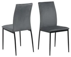 4 Tuolin Setti Demina, Tummanharmaa, 4