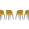 4-tuolin Setti Windsor And Co Aurora, Keltainen