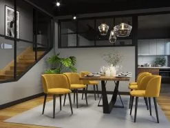 4-tuolin Setti Windsor And Co Aurora, Keltainen -NORE Kalusteet Myymälä 4 tuolin setti windsor and co aurora 3fc08 osta reference