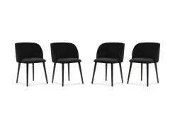 4-tuolin Setti Windsor And Co Aurora, Musta