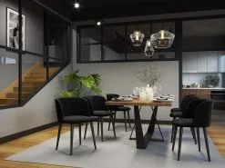 4-tuolin Setti Windsor And Co Aurora, Musta -NORE Kalusteet Myymälä 4 tuolin setti windsor and co aurora 45ceb osta reference