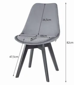 4-tuolisetti Nori, Musta -NORE Kalusteet Myymälä 4 tuolisetti nori musta 0633c osta reference