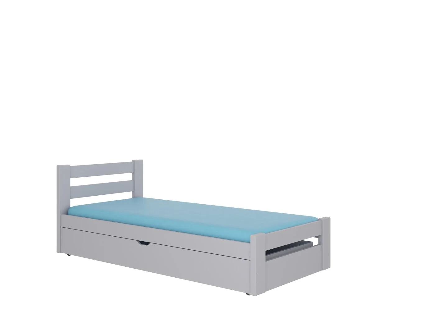 ADRK Furniture Nelga-sänky, 80x180 Cm, Vaaleanharmaa 1 ADRK Furniture Nelga-sänky, 80x180 Cm, Vaaleanharmaa