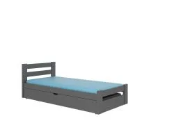 ADRK Furniture Nelga Sänky 90x200cm, Harmaa