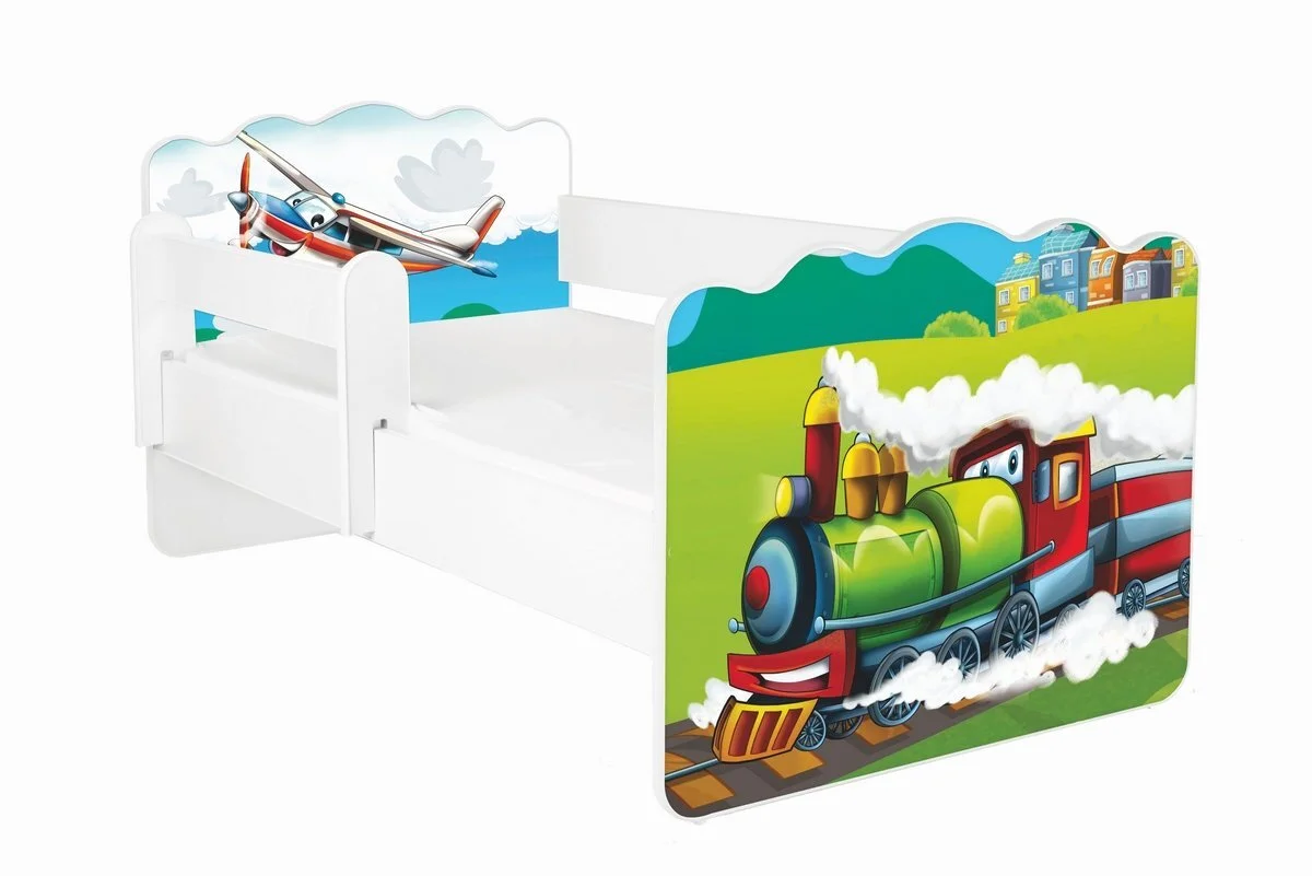 Amila ALEX 52 -lastensänky, 160 X 80 Cm, Sis. Patjan Ja Turvalaidan 1 Amila ALEX 52 -lastensänky, 160 X 80 Cm, Sis. Patjan Ja Turvalaidan