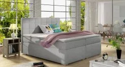 NORE Alicie-sänky, 180 X 200 Cm, Vaaleanharmaa