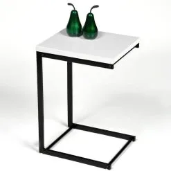 Aatrium ASTI 3245, H58. Sivupöytä. VÄRI, VALKOINEN/MUSTA.