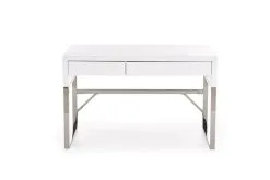 Halmar B32 -kirjoituspöytä, Korkeakiilto Valkoinen