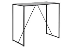 Baaripöytä Seaford, Musta/harmaa