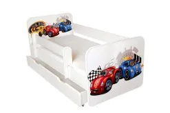 Amila Bed Ami 2 Patjalla 160x80cm, Vuodevaatelaatikko Ja Irrotettava Kaide