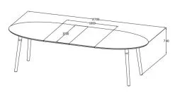 Belina Ruokapöytä, Valkoinen/ruskea -NORE Kalusteet Myymälä belina ruokapoyta valkoinenruskea d34f2 osta reference