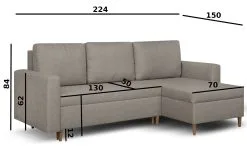 Bellezza Ken, Ruskean Värinen Pehmeä Kulmasohva -NORE Kalusteet Myymälä bellezza ken ruskean varinen pehmea kulmasohva 1a459 osta reference