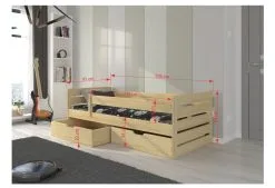 ADRK Furniture Bemma-lastensänky, 205 X 97 X 63 Cm + Patja -NORE Kalusteet Myymälä bemma lastensanky 205 x 97 x 63 b0fac hinta reference