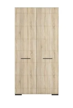 Black Red White BRW Fever 2D -vaatekaappi, 100 X 55 C 200 Cm, Tammi