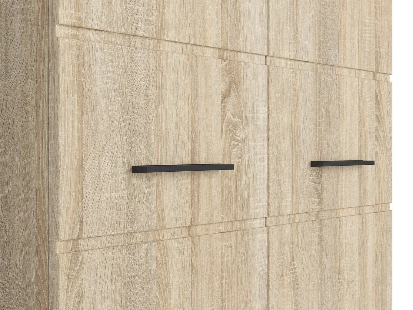 Black Red White BRW Fever 2D -vaatekaappi, 100 X 55 C 200 Cm, Tammi 4 Black Red White BRW Fever 2D -vaatekaappi, 100 X 55 C 200 Cm, Tammi - Image 4