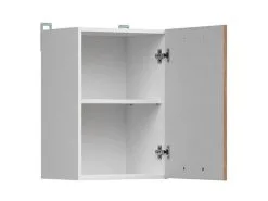 Black Red White BRW Junona Line 1D 40, Valkoisen / Tummanruskean Värinen Seinään Kiinnitettävä Keittiön Kaappi -NORE Kalusteet Myymälä brw junona line 1d 40 valkoisen tummanruskean 24e64 palaute reference