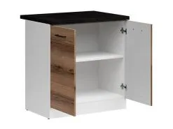 Black Red White BRW Junona Line 2D 80, Valkoisen /tummanruskean Värinen Keittiökaappi -NORE Kalusteet Myymälä brw junona line 2d 80 valkoisen tummanruskean 1448d netistai reference