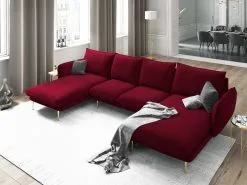 Cosmopolitan Design Vienna 6S Kulmasohva, Punainen/kulta -NORE Kalusteet Myymälä cosmopolitan design vienna 6s kulmasohva punainenkulta 9341a osta reference