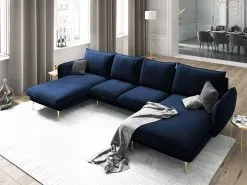 Cosmopolitan Design Vienna 6S Kulmasohva, Sininen/kulta -NORE Kalusteet Myymälä cosmopolitan design vienna 6s kulmasohva sininenkulta ed36f osta reference