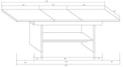 Meblocross Dallas-jatkopöytä, Ruskea / Musta Korkeakiilto -NORE Kalusteet Myymälä dallas jatkopoyta ruskea musta korkeakiilto 246a6 netistai reference
