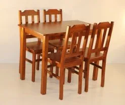 Delta - Tyylikäs Ruokailuryhmä. Tämän Tuotteen Väri On Sävyltään : Kastanja.