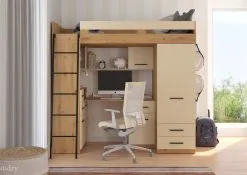 Meblocross Smyk L Parvisänky, 80x200 Cm, Ruskea/beige -NORE Kalusteet Myymälä dviaukste lova meblocross smyk l 80x200 cm 00a34 halvempi reference