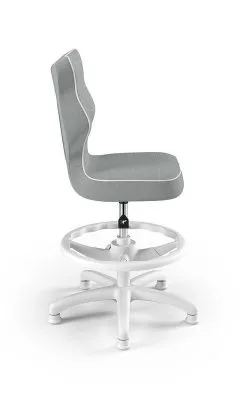 Ergonominen Lastentuoli Entelo Petit White JS03 Jalkatuella, Harmaa. -NORE Kalusteet Myymälä ergonominen syottotuoli entelo petit white js03 jalkatuella a6732 netistai reference