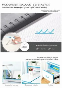 Ergonominen Työpöytä IStudy C120, Sininen 10 Ergonominen Työpöytä IStudy C120, Sininen -NORE Kalusteet Myymälä ergonominen tyopoyta istudy c120 sininen b1bce halvempi reference