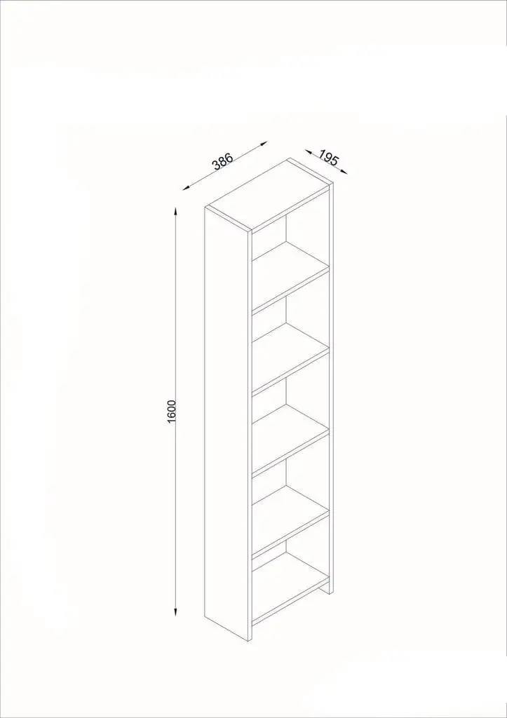 Erillinen Hylly Kalune Design Göksu D, Valkoinen 3 Erillinen Hylly Kalune Design Göksu D, Valkoinen - Image 3