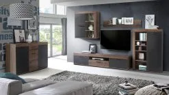 Forte Valentin Lipasto VTNK233, Ruskea/harmaa -NORE Kalusteet Myymälä forte valentin lipasto vtnk233 ruskeaharmaa 80d88 netistai reference