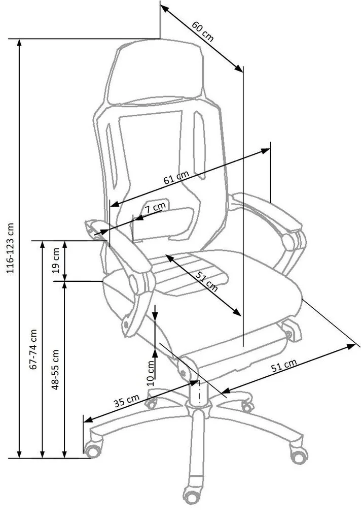 Halmar Freeman, Työtuoli Musta/harmaa 2 Halmar Freeman, Työtuoli Musta/harmaa - Image 2