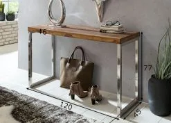 Guna Eteispöytä, Ruskea/hopea -NORE Kalusteet Myymälä guna eteispoyta ruskeahopea 1e1a0 halvempi reference