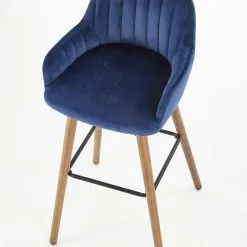 Halmar H93, Sininen/tammisen Värinen Baarijakkara -NORE Kalusteet Myymälä h93 sininentammisen varinen baarijakkara 7337a netistai reference