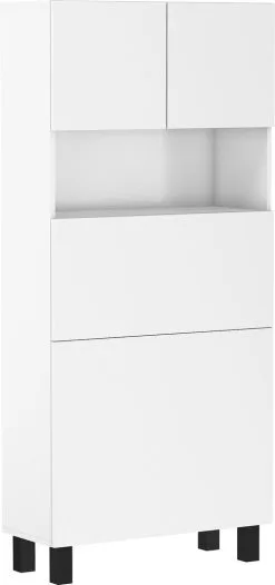 Homi, Valkoisen Värinen Muunneltava Kaappi - Tietokonepöytä