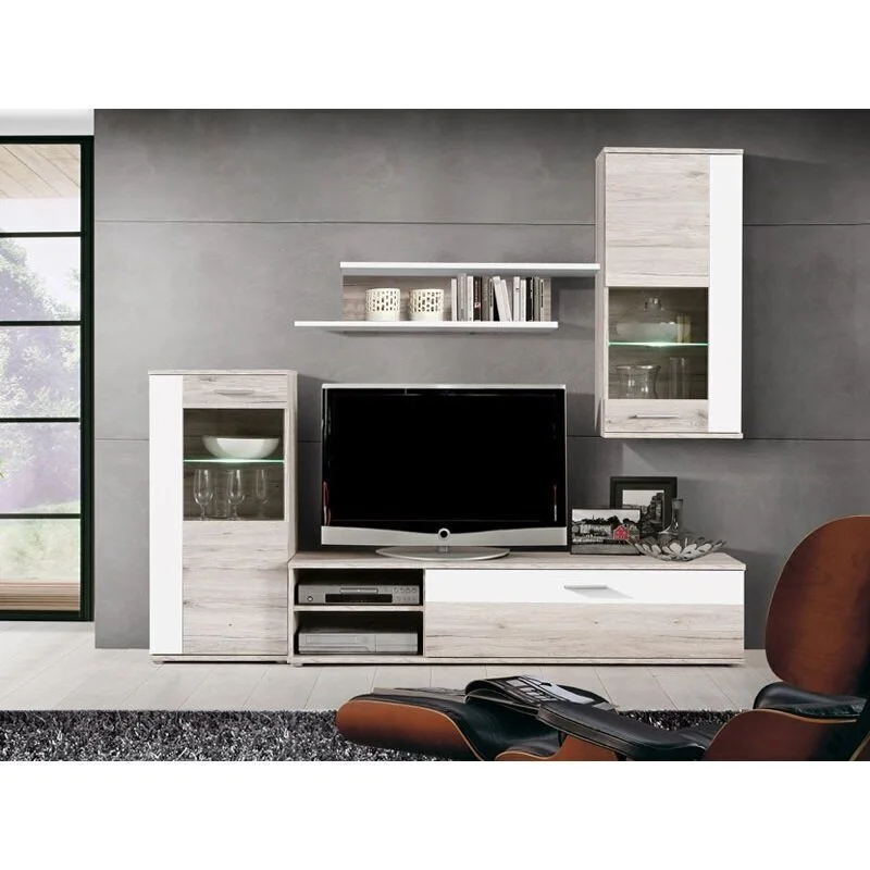 Hot Shot Hot Sand -tv-kalustekokonaisuus, Sand Tammi-valkoinen 2 Hot Shot Hot Sand -tv-kalustekokonaisuus, Sand Tammi-valkoinen - Image 2