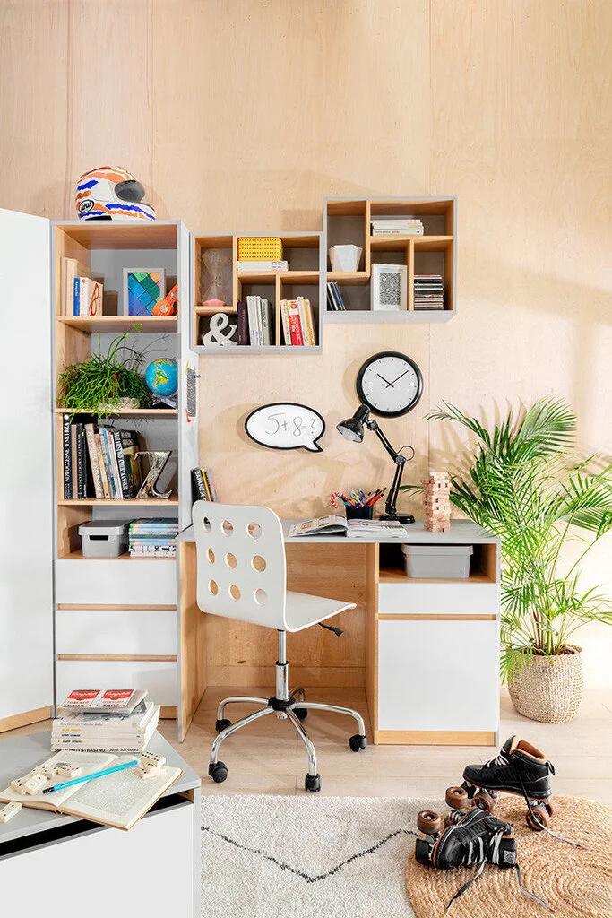 Black Red White Hylly BRW Nandu 3S, Harmaa/valkoinen 4 Black Red White Hylly BRW Nandu 3S, Harmaa/valkoinen - Image 4