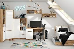 Black Red White Hylly BRW Nuis 1D2S, Ruskea/valkoinen, Ilgis 80cm/plotis 20cm -NORE Kalusteet Myymälä hylly brw nuis 1d2s ruskeavalkoinen 058ae palaute reference