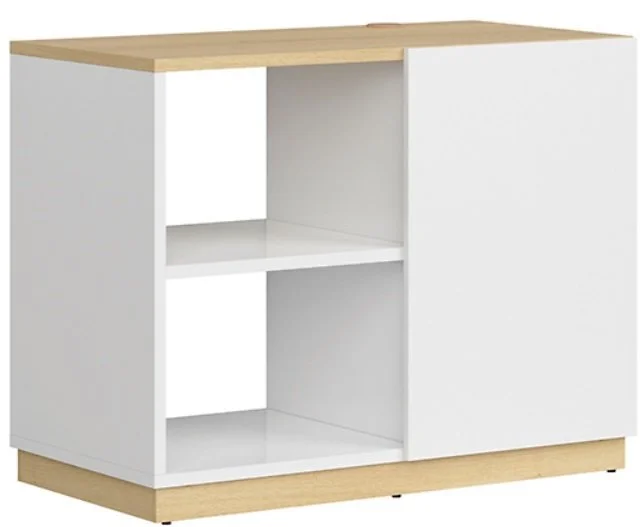 Black Red White Hylly Denton 100, Valkoinen/tammi 2 Black Red White Hylly Denton 100, Valkoinen/tammi - Image 2