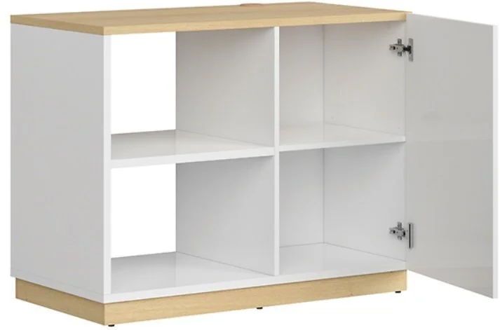 Black Red White Hylly Denton 100, Valkoinen/tammi 3 Black Red White Hylly Denton 100, Valkoinen/tammi - Image 3