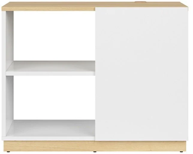 Black Red White Hylly Denton 100, Valkoinen/tammi 1 Black Red White Hylly Denton 100, Valkoinen/tammi