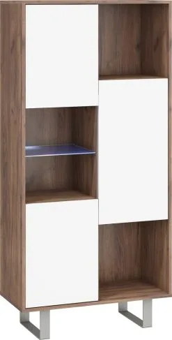 Meblocross Hylly King B, Ruskea/valkoinen.