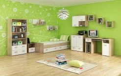 Meblocross Hylly Kitty 09, Tammi / Valkoinen -NORE Kalusteet Myymälä hylly kitty 09 tammi valkoinen 51456 netistai reference