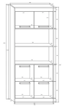 Meblocross Hylly Maximus W6D, Ruskea / Valkoinen. -NORE Kalusteet Myymälä hylly maximus w6d ruskea valkoinen 42de1 netistai reference
