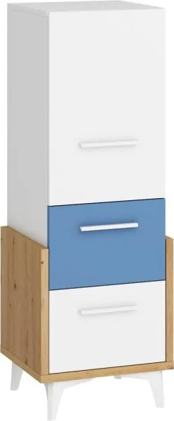 Hylly Meblocross Hey 01, Valkoinen/sininen