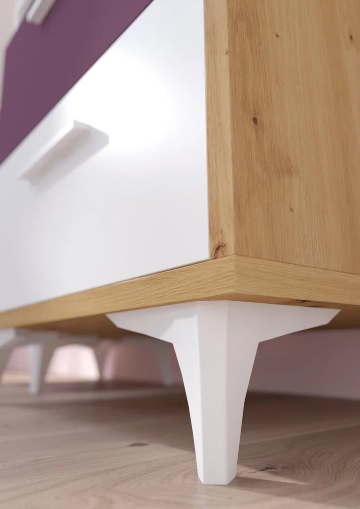 Hylly Meblocross Hey 01, Valkoinen/violetti 2 Hylly Meblocross Hey 01, Valkoinen/violetti - Image 2