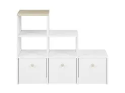 Hylly ML Meble Elmo 12, Valkoinen / Ruskea -NORE Kalusteet Myymälä hylly ml meble elmo 12 valkoinen ruskea a7288 osta reference