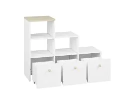 Hylly ML Meble Elmo 12, Valkoinen / Ruskea -NORE Kalusteet Myymälä hylly ml meble elmo 12 valkoinen ruskea ceac5 palaute reference